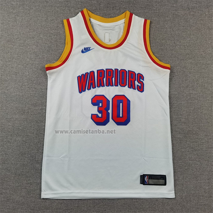 Camiseta Nino Golden State Warriors Stephen Curry #30 Classic 2024-25 Blanco